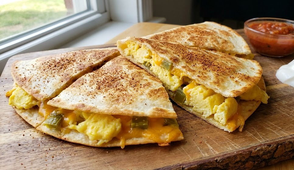 Spicy Breakfast Quesadilla