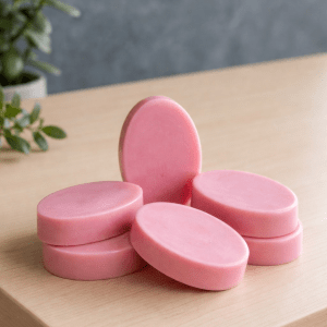 Bog Cranberry Botanical Oval Hand Poured Goat Milk Soap Bar