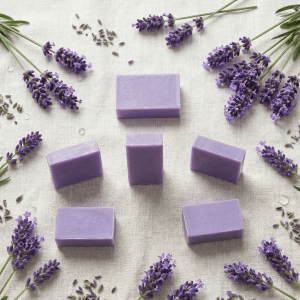 Lavender Heritage Block Hand Poured Goat Milk Soap Bar